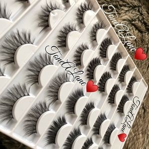 Mink Eyelashes Lashes Wispy Lashes 16 pairs